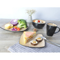 Haonai wholesale square shape ceramic plate